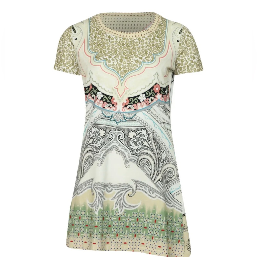 Etro Vintage short-sleeve print Shirt dress - Picture 4 of 10